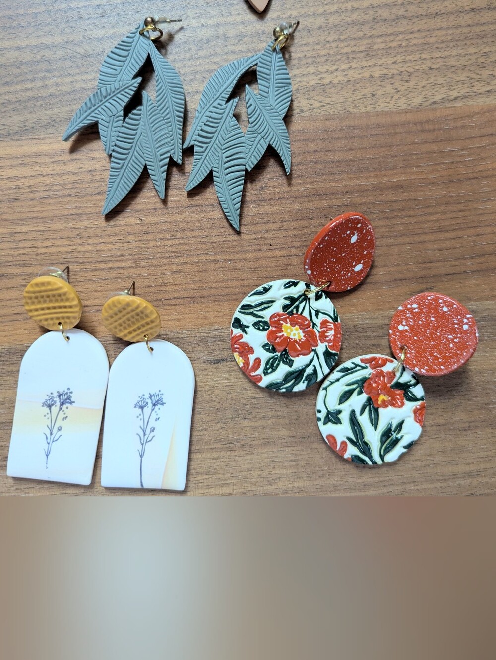Polymer Clay Earring Collection - Picture 4 of 5